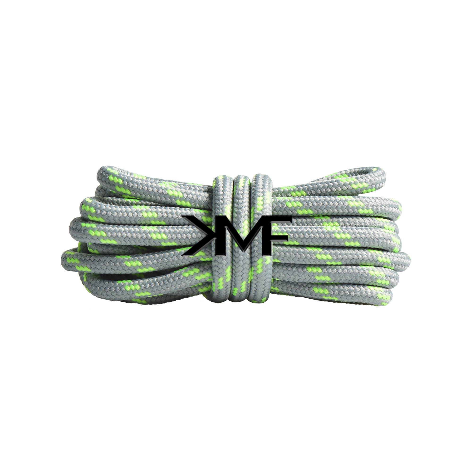 Grey & Volt Classic Two-tone Round Shoelaces
