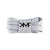 White & Grey Honeycomb Flat Shoelaces