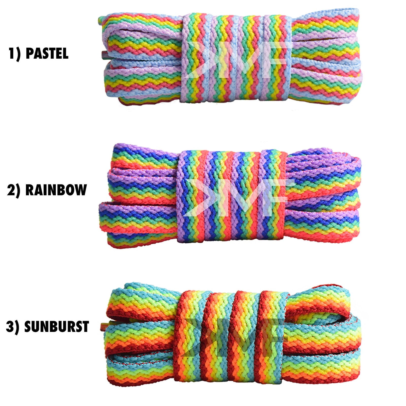 Flat Wavy Pattern Shoelaces