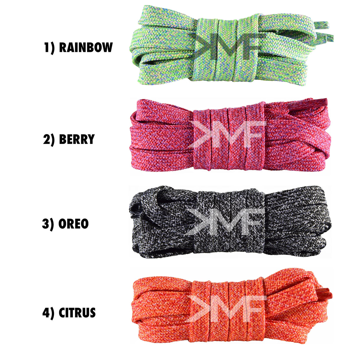 Flat Multicolor Shoelaces