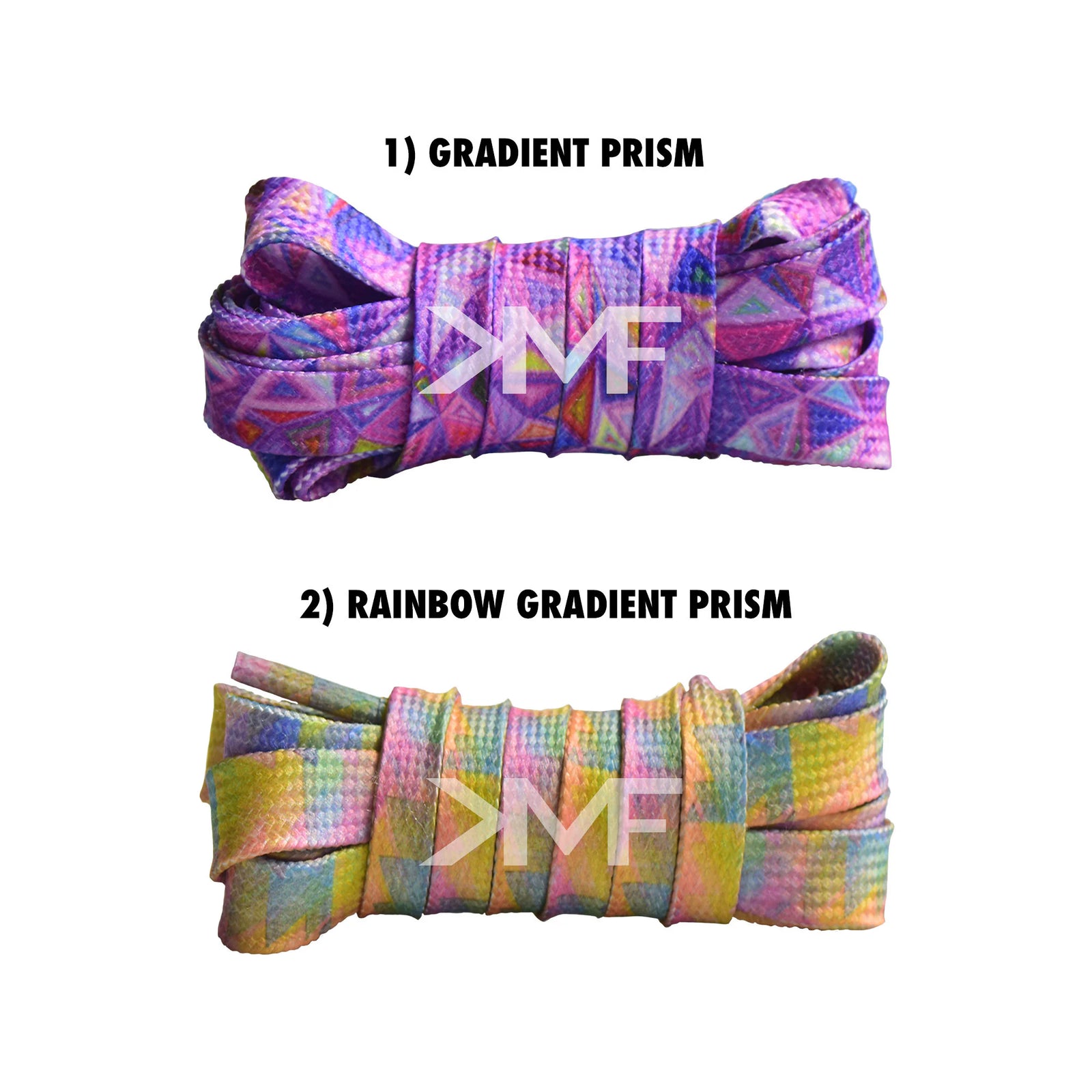 Gradient Prism Premium Flat Shoelaces
