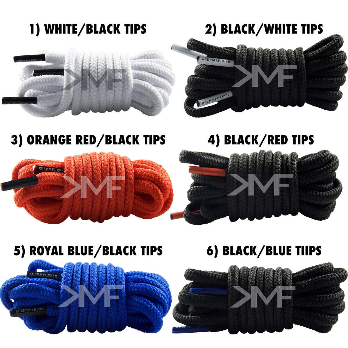 KMF Thick Round Shoelaces