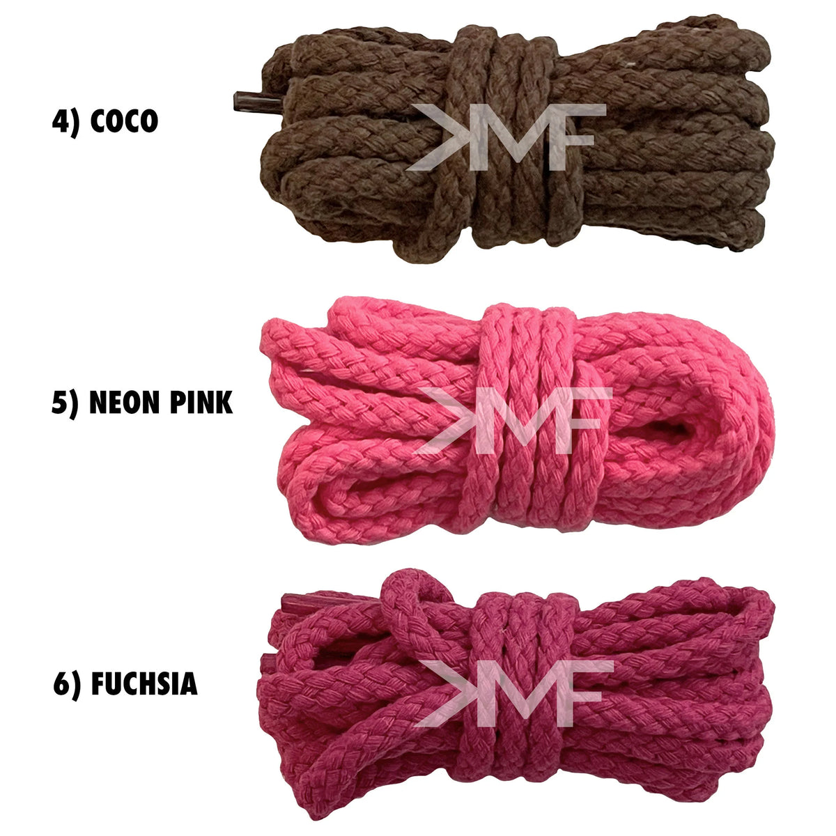 Thin Braided Rope Shoelaces