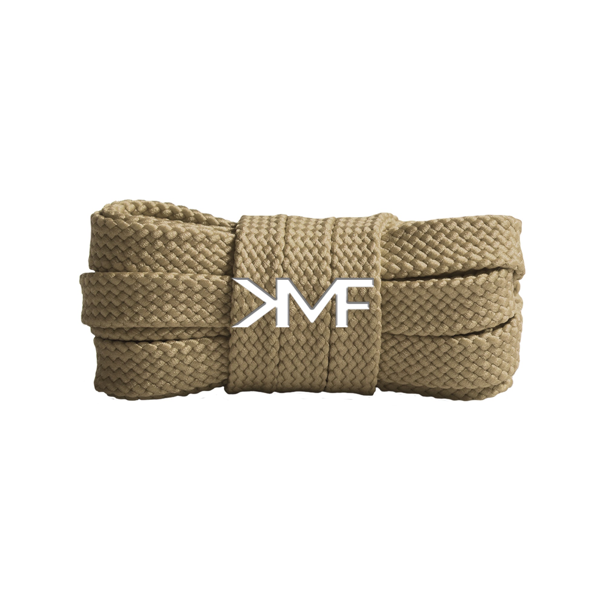 Khaki Tread Flat Shoelaces