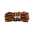 Maize , Black & Pink Blurred Lines Oval Shoelaces