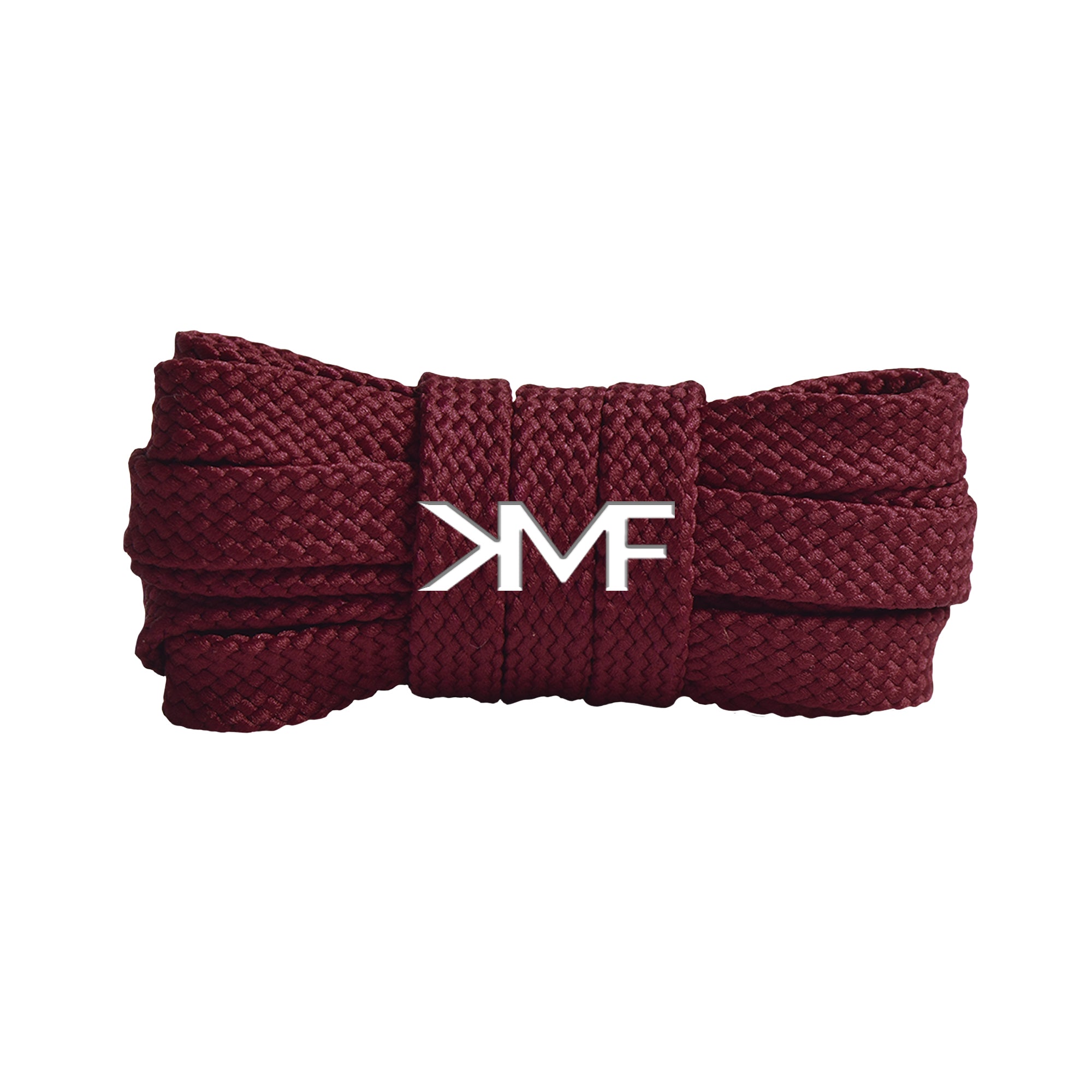 Maroon Tread Flat Shoelaces