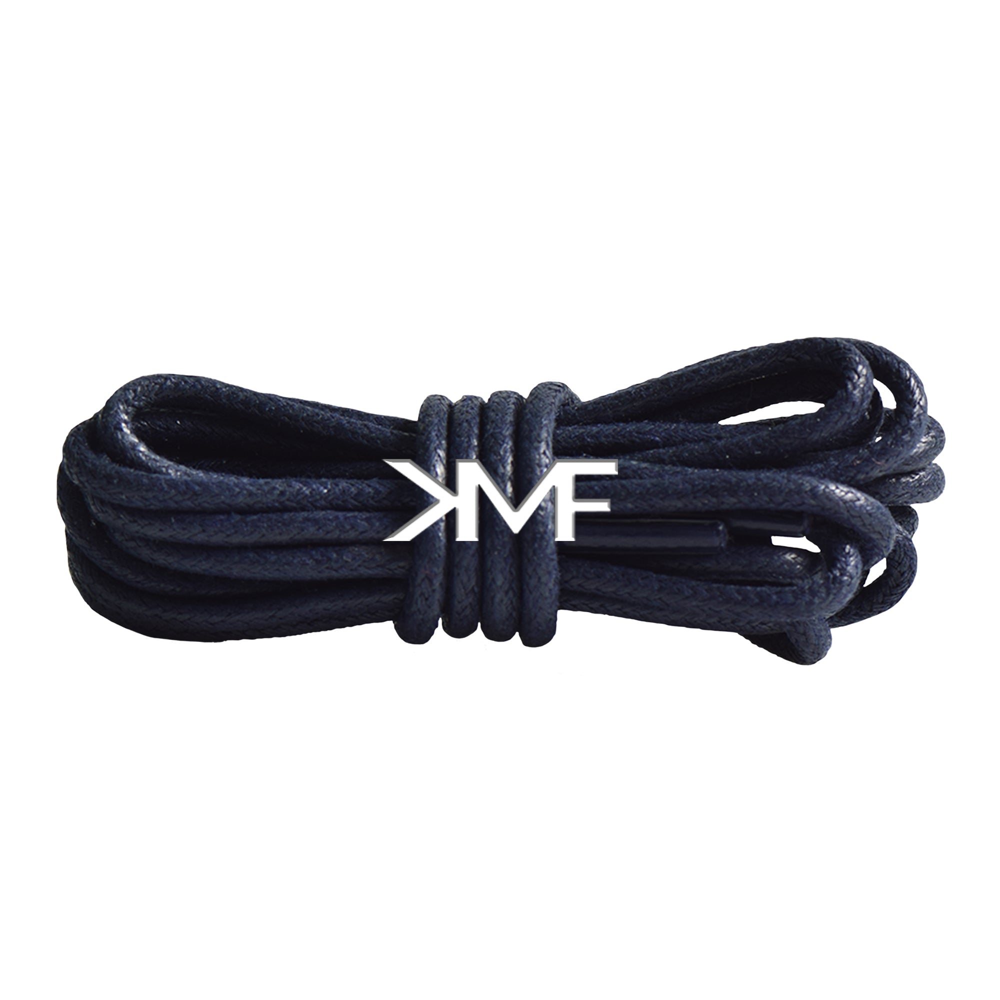 Navy Wax Thin Rope Shoelaces