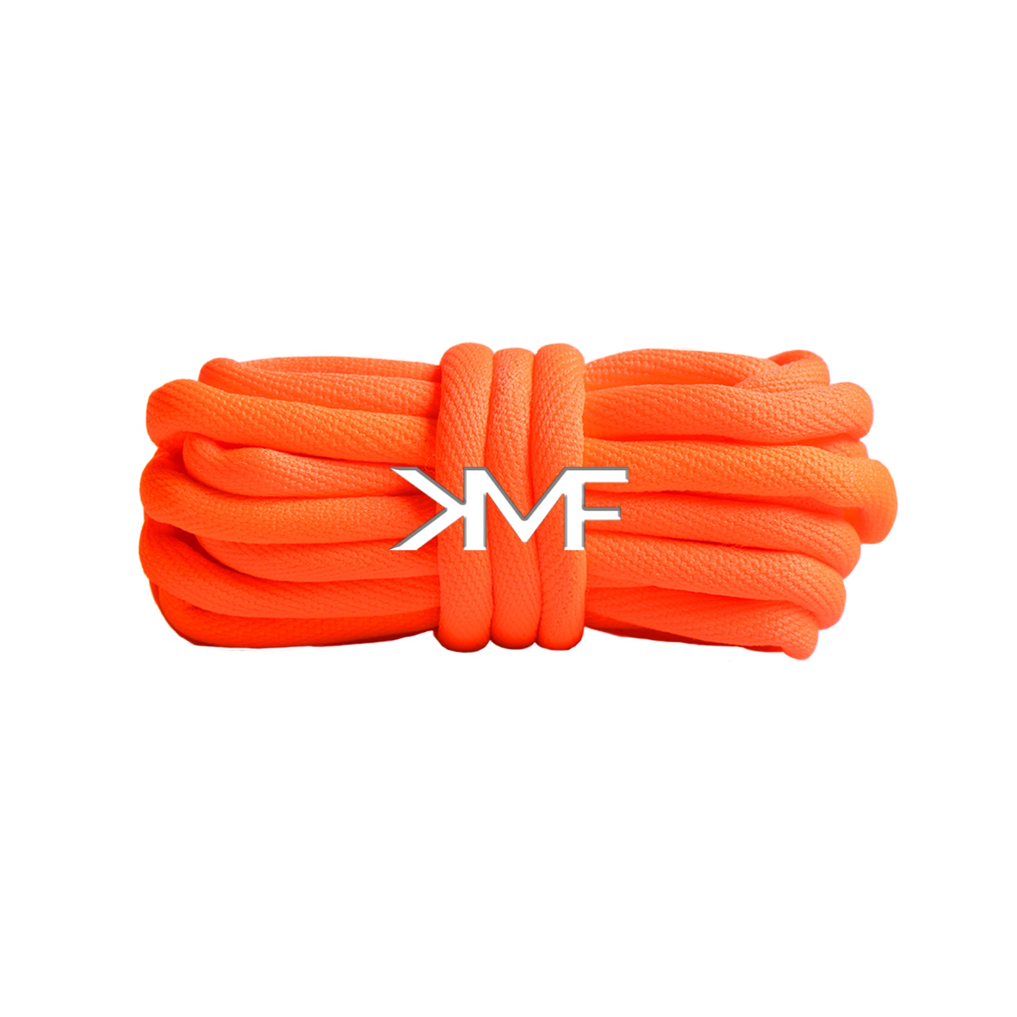 Neon Orange Tubular Soft Round Shoelaces
