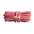 Neon Red & White Boot Rope Shoelaces