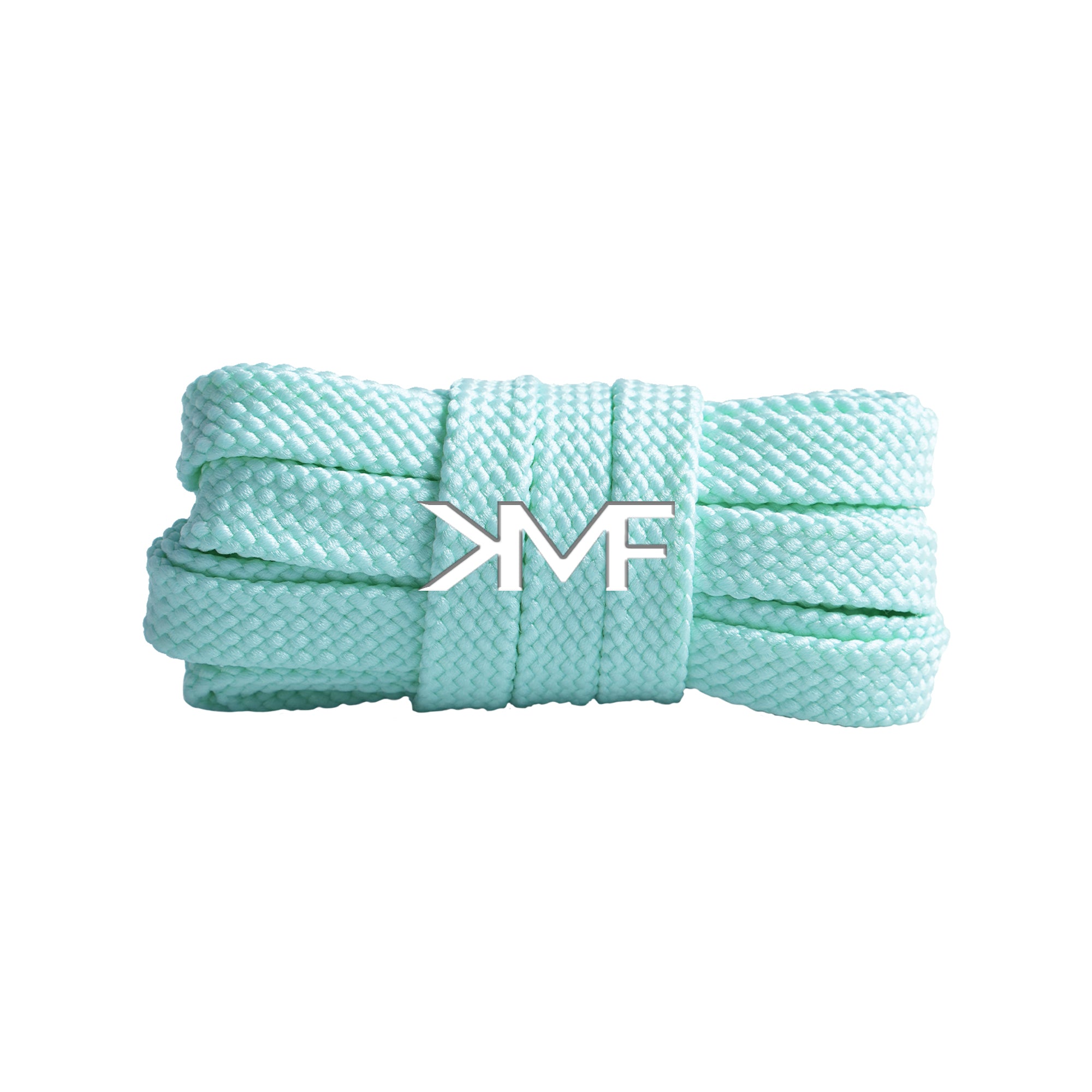 Ocean Blue Tread Flat Shoelaces