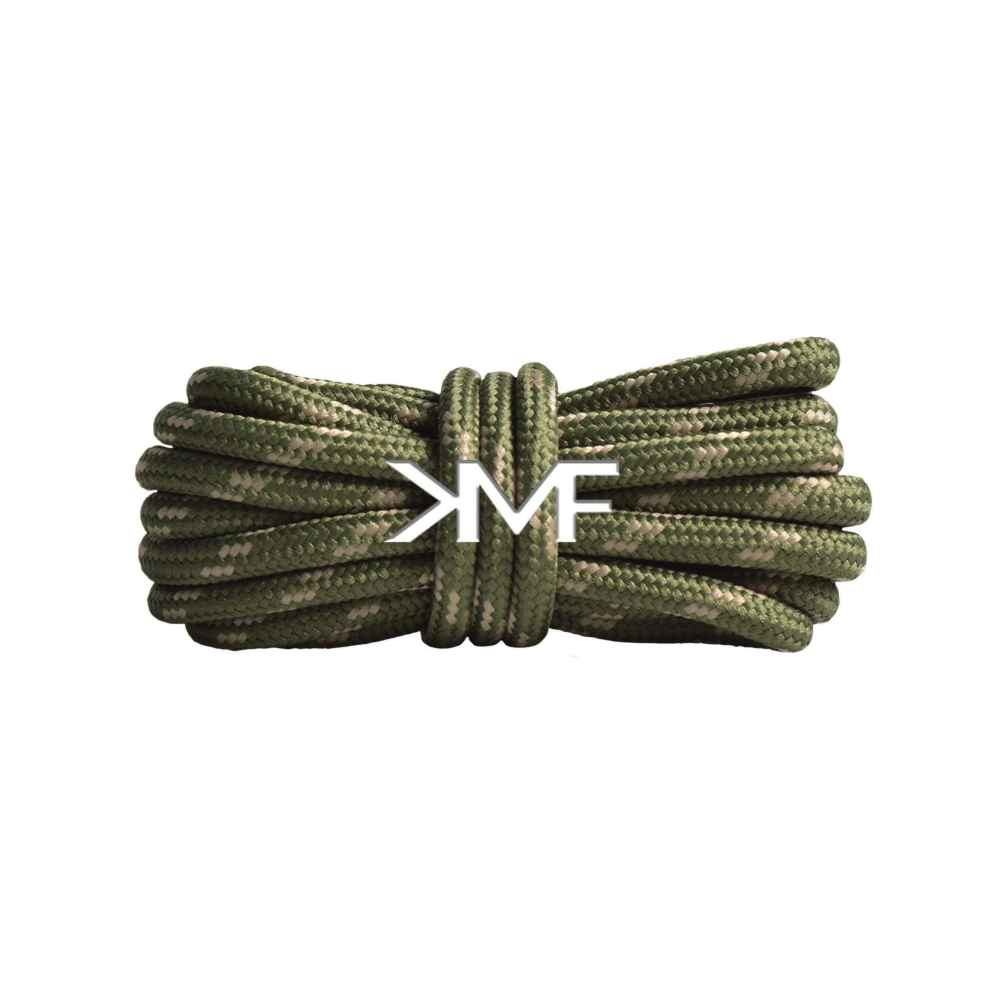 Olive & Khaki Classic Two-tone Round Shoelaces