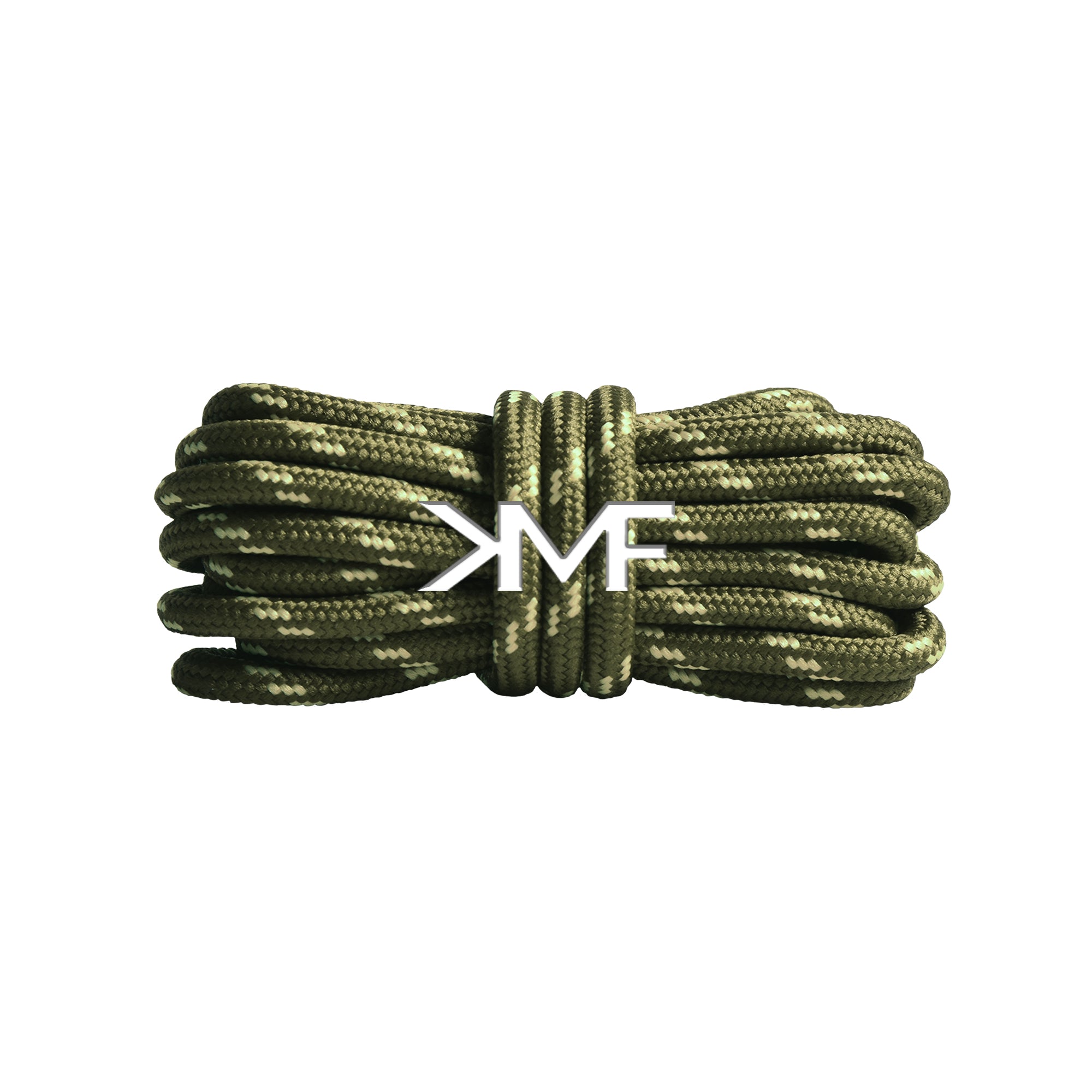 Olive & Pale Yellow Classic Two-tone Round Shoelaces