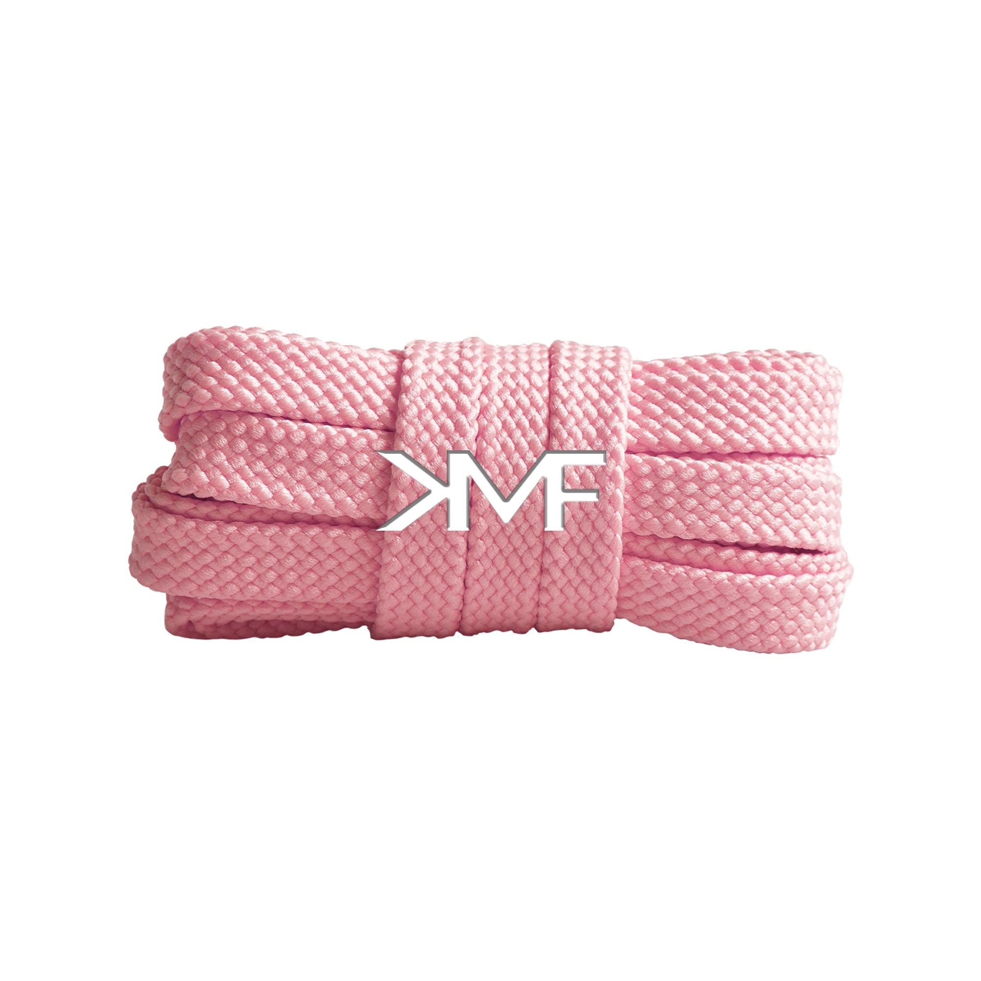 Pink Tread Flat Shoelaces