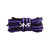 Purple & Black Blurred Lines Oval Shoelaces