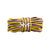 Purple & Yellow Blurred Lines Oval Shoelaces