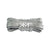 Silver Slim Glitter Flat Shoelaces