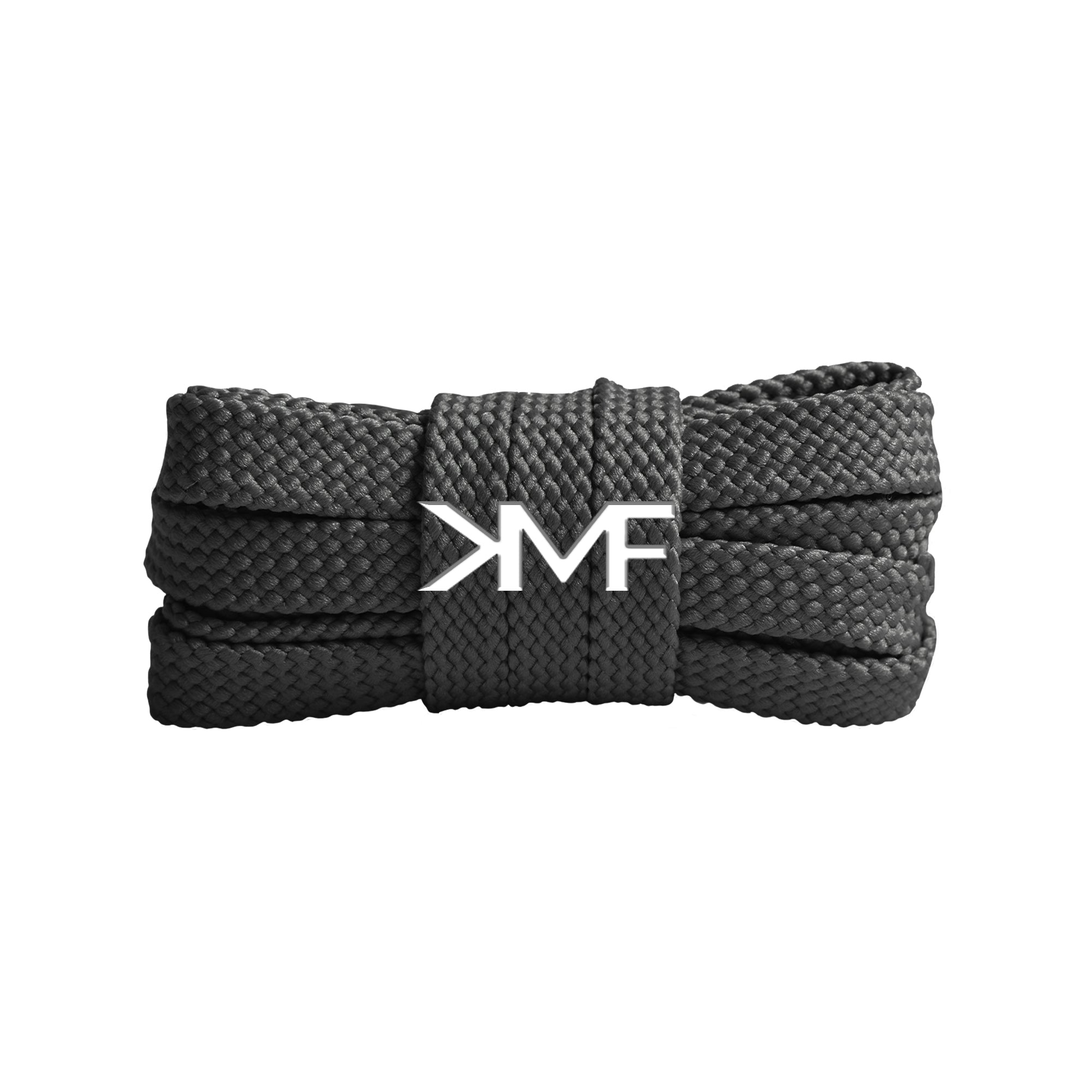 Stealth Grey Tread Flat Shoelaces